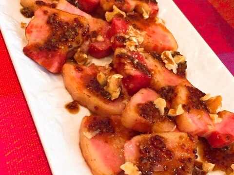 簡単すぎる!ベーコンのハニーマスタードソース